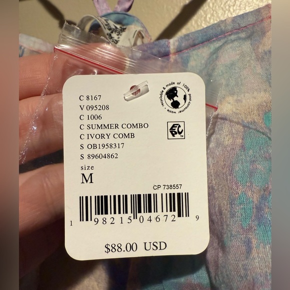 NWT FREE PEOPLE Forget Me Not / Summer Combo - top only - Picture 7 of 10